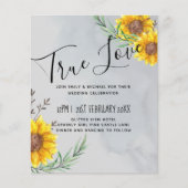 Feuille d'olive tournesols Mariage rustique (Devant)