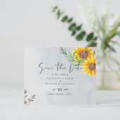 Feuille d'olive tournesols Mariage rustique (Debout devant)