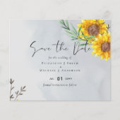 Feuille d'olive tournesols Mariage rustique (Devant)