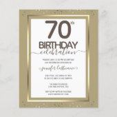 Feuille d'or 70th Birthday Party (Devant)