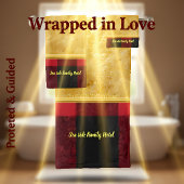 Feuille d'or avec Plaid de buffle rouge flanelle e