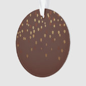 Feuille d'or d'automne/motif de Pinecone (devant)