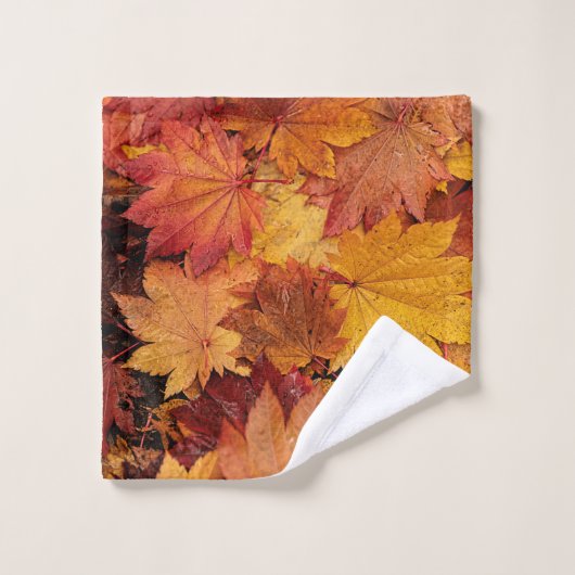 FEUILLE D'OR DE L'AUTOMNE (Gant de toilette)