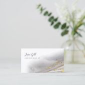 feuille d'or et carte de visite d'aquarelle (Debout devant)