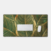 Feuille d'or Forêt verte Élégant Motif (Clavier et souris)
