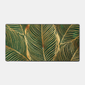 Feuille d'or Forêt verte Élégant Motif (Recto)