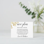 Feuille d'or Modifier les cartes Faire-part de dat (Debout devant)