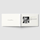 Feuille d'or photo citation célébration funéraire (Complet)