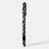 Feuille d'or sur monogramme imprimé léopard bleu (Côté droit)