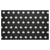 Feuille du Canada blanc - tissu noir (Fat Quarter)