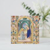 Feuille d'un livre d'heures Carte de vacances (Debout devant)