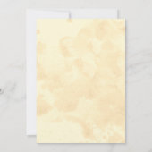 Feuille en baisse épousant des invitations (Dos)