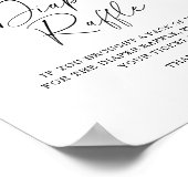 Feuille en chute - affiche de tombola (Coin)