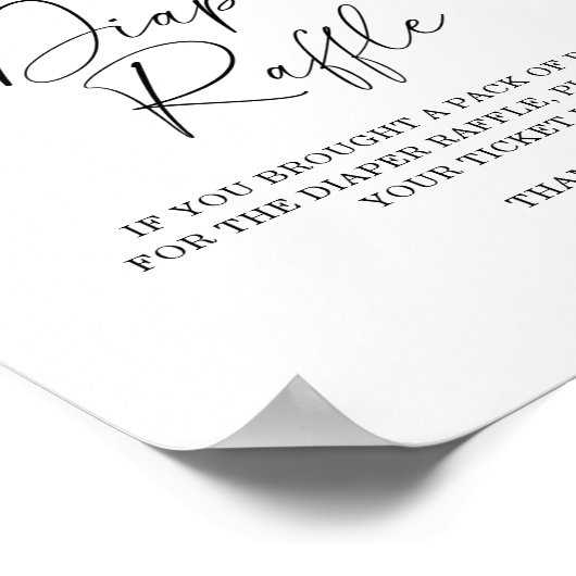 Feuille en chute - affiche de tombola (Coin)