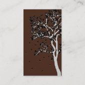 Feuille en chute ~ Carte de visite (Dos)