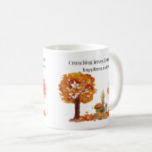 Feuille et canne à air comprimé - Mug d'automne (Devant droit)