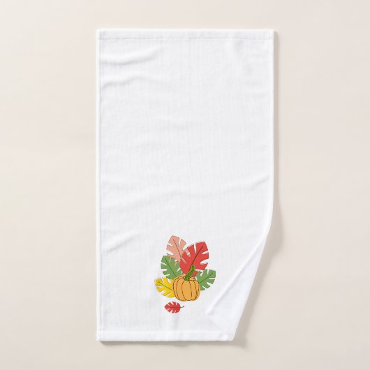 Feuille et Citrouille (Serviette à main)