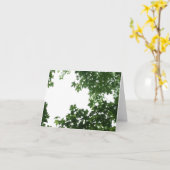 Feuille étoilé, carte de note blanche de ciel (Fleur jaune)