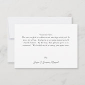 Feuille & Eucalyptus Gold Carte de remerciements (Dos)