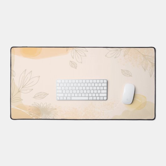 Feuille Gold Tropical Personnalisable Abstrait (Clavier et souris)