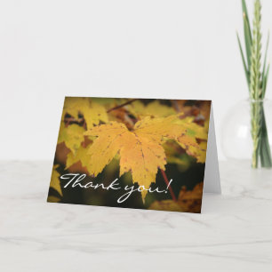 Feuille jaune - Merci !