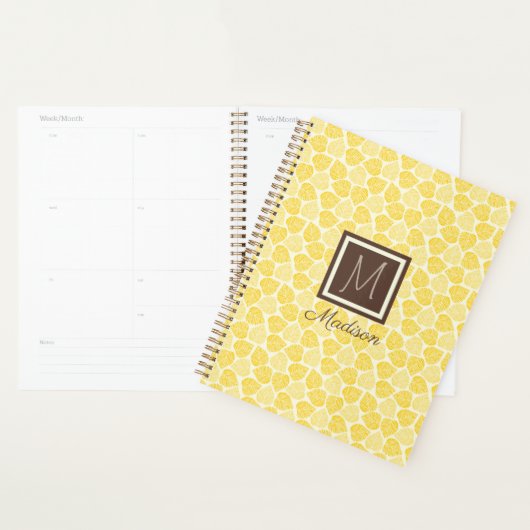 Feuille jaune Monogramme (Devant avec enveloppe)