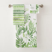 Feuille Luxe | Botanicals vert et monogramme (En situation)