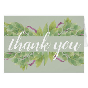 Feuille Merci couleur pourpre et vert