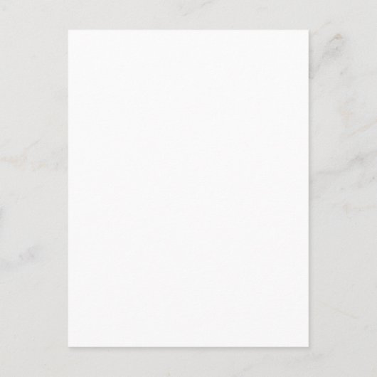 Feuille minimale | Carte de réception Merci or (Dos)