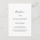 Feuille minimale | Carte d'insertion de réception  (Devant)