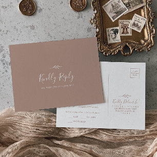 Feuille minimale   Carte postale RSVP Neutre Choix