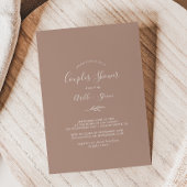 Feuille minimale | Couples neutres Invitation douc