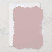 Feuille minimale | Dusty Rose Invitation à la douc (Dos)