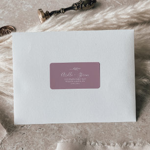 Feuille minimale   Étiquettes de adresse mauve