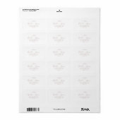 Feuille minimale | Étiquettes de adresse roses (Feuille entière)