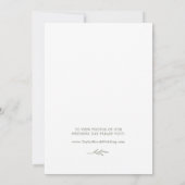 Feuille minimale | Faire-part de développement ver (Dos)