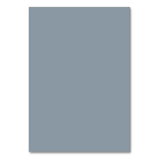 Feuille minimale | Numéro de table bleu Dusty (Dos)
