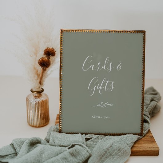 Feuille minimale | Poster des cartes et des cadeau