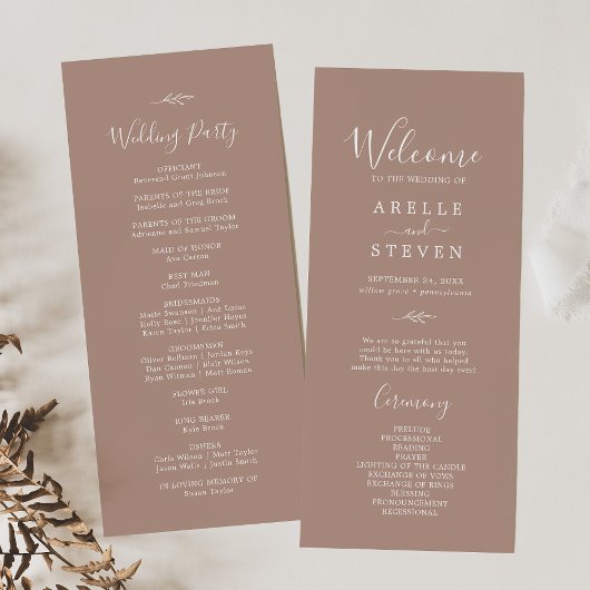 Feuille minimale | Programme de mariage neutre