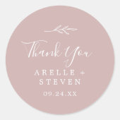 Feuille minimale | Sticker Rose Dusty Favoriser Me (Devant)