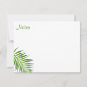 Feuille Modèle de palmier à main Floral Flat (Devant)