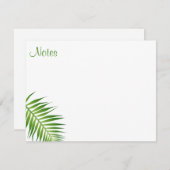 Feuille Modèle de palmier à main Floral Flat (Devant / Derrière)