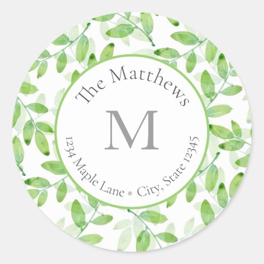 Feuille Motif écochromé  étiquettes (Devant)