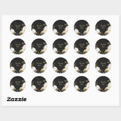 feuille  noir carré autocollant (Feuille)