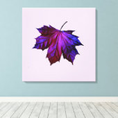 Feuille Ombre Violet Imprimée Sur Toile Étitrée (Insitu (Plancher de Bois))