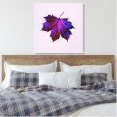 Feuille Ombre Violet Imprimée Sur Toile Étitrée (Insitu(Chambre))