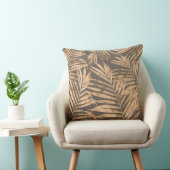 Feuille or/bronze Imprimer Coussin réversible (Chaise)