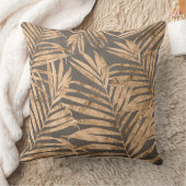 Feuille or/bronze Imprimer Coussin réversible (Couverture)