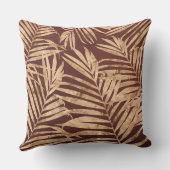 Feuille or/bronze Imprimer Coussin réversible (Verso)