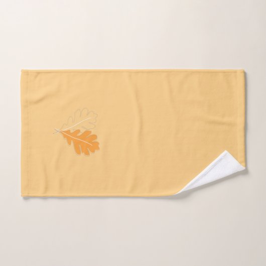 Feuille orange (Serviette à main)